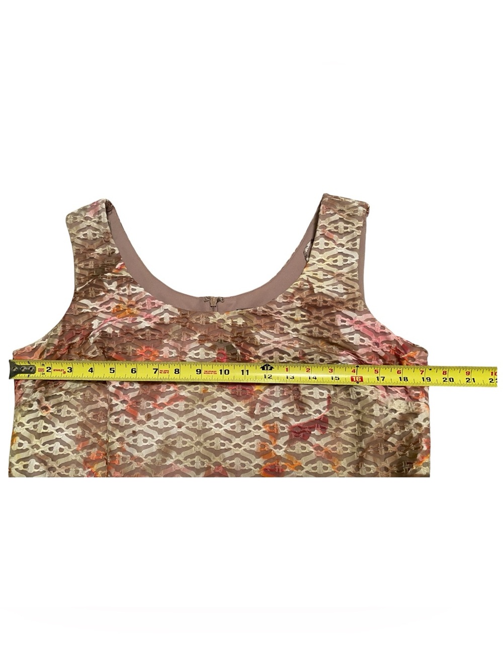 R&M Richards Floral Sleeveless Shift Dress Beautiful Multi-Color Size 14 - Picture 9 of 10